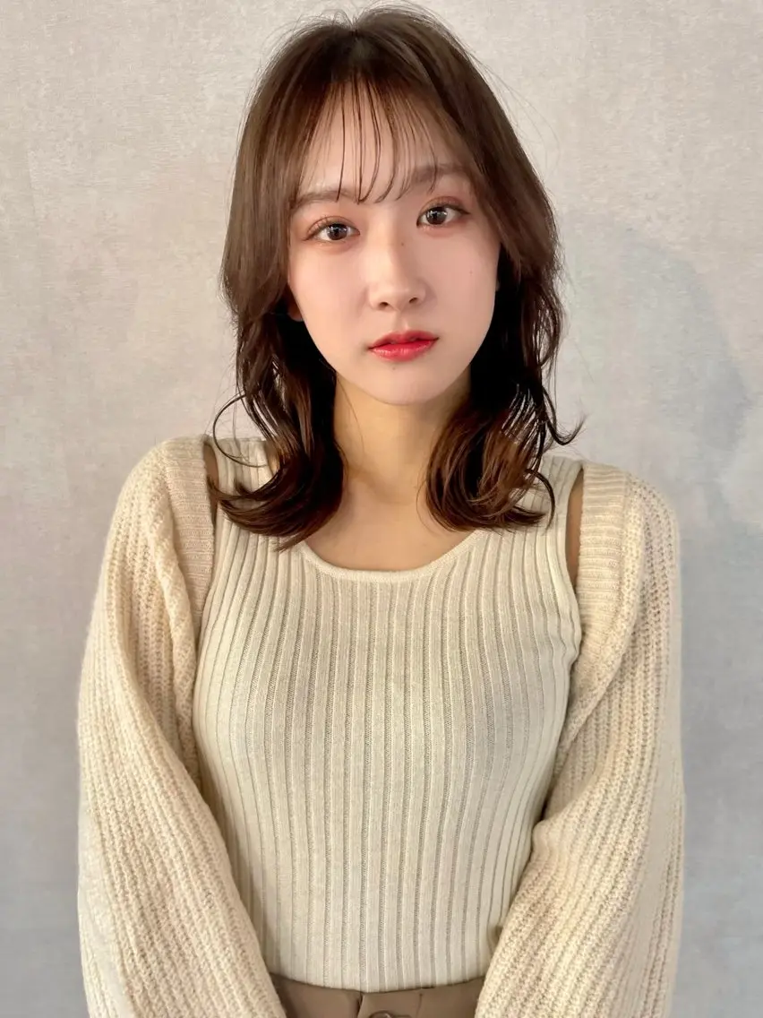 ロング カラー ヘアアレンジ 顔周りカット 韓国風ヘア レイヤーカット 小顔カット カット ヘアカラー ✨レイヤー/ 透明感カラー✨冨永剛のヘアスタイル