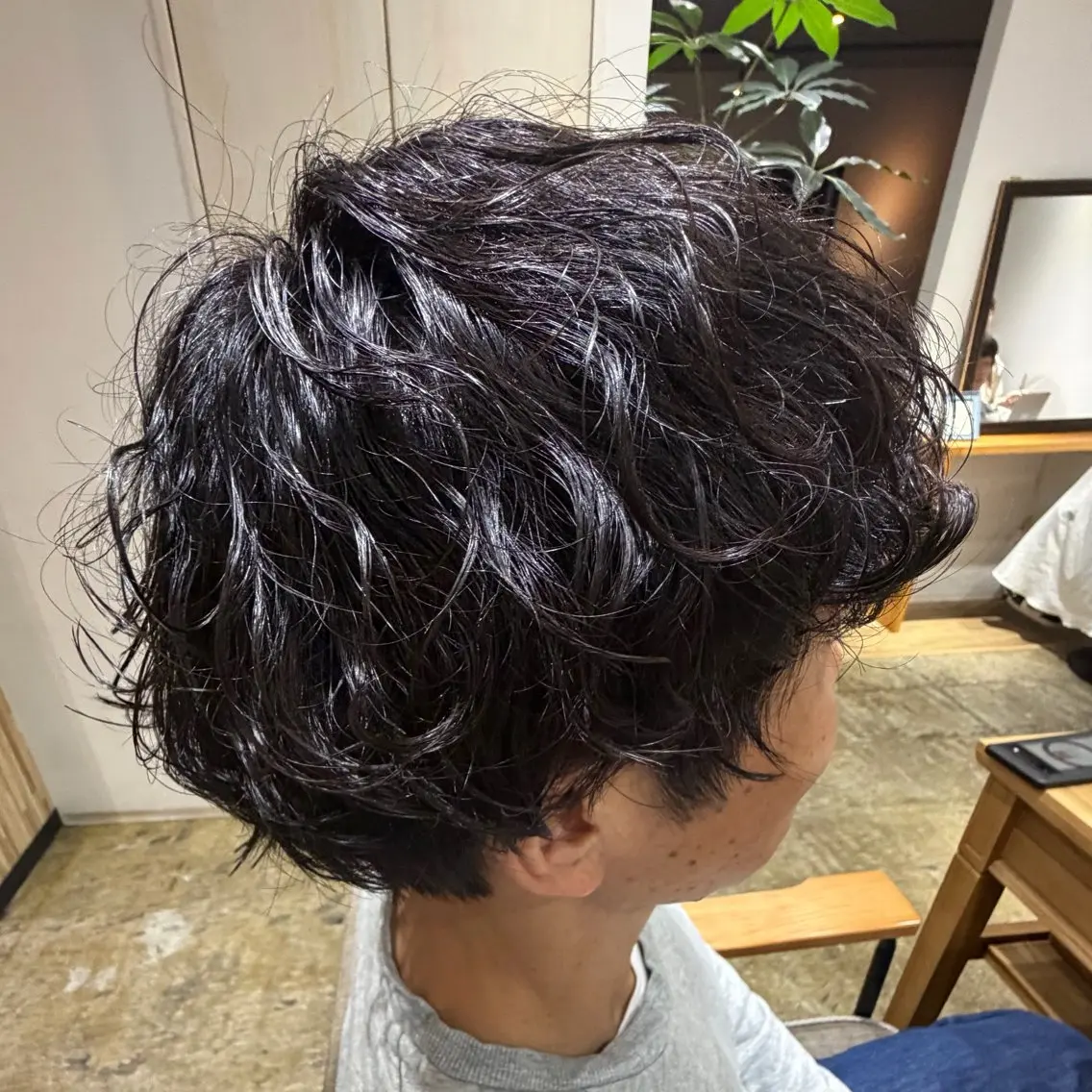 パーマ メンズ カット パーマ ヘアセット 新宿メンズカット/ パーマ/岩田進一のヘアスタイル