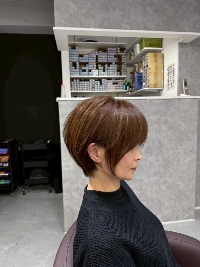 ショート ショートボブ ボブ ショートヘア カット 髪質改善Acero 稲田圭翔のヘアスタイル