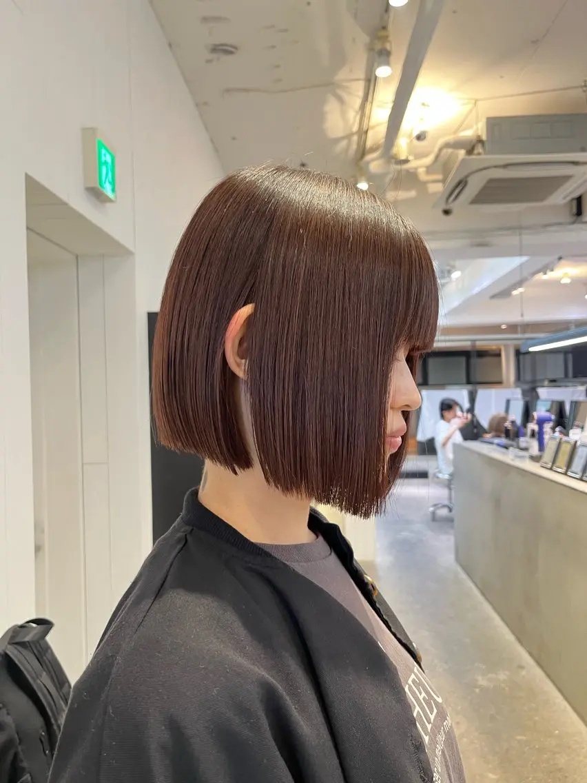 ショート ボブ レイヤー/韓国ヘア yunaのヘアスタイル