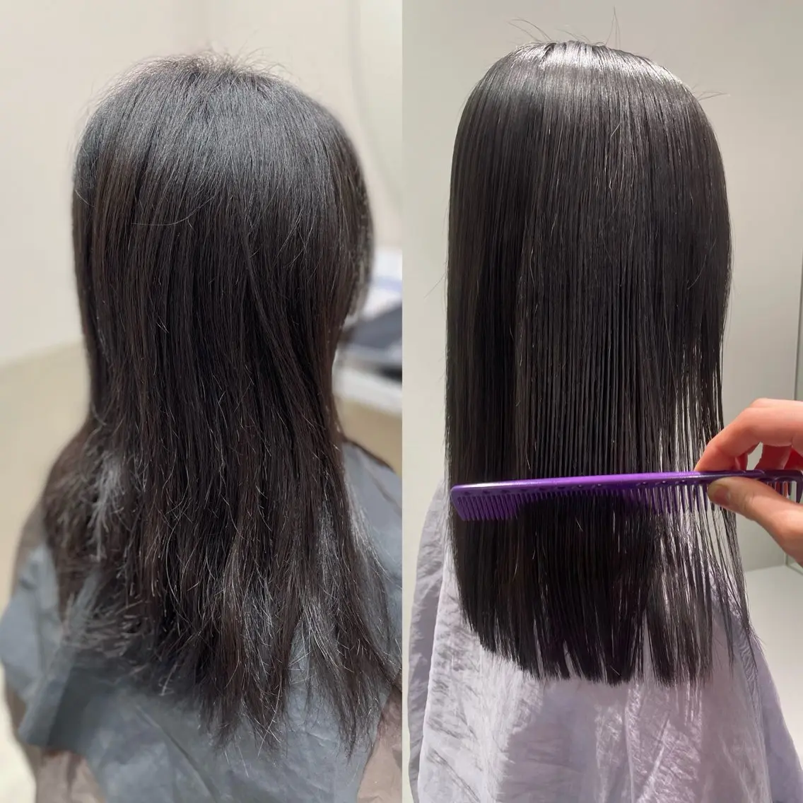 𐙚⋆°初回限定。⋆♡【縮毛矯正+カット+ 𝐒𝐎𝐍𝐐 3step treatment】の写真