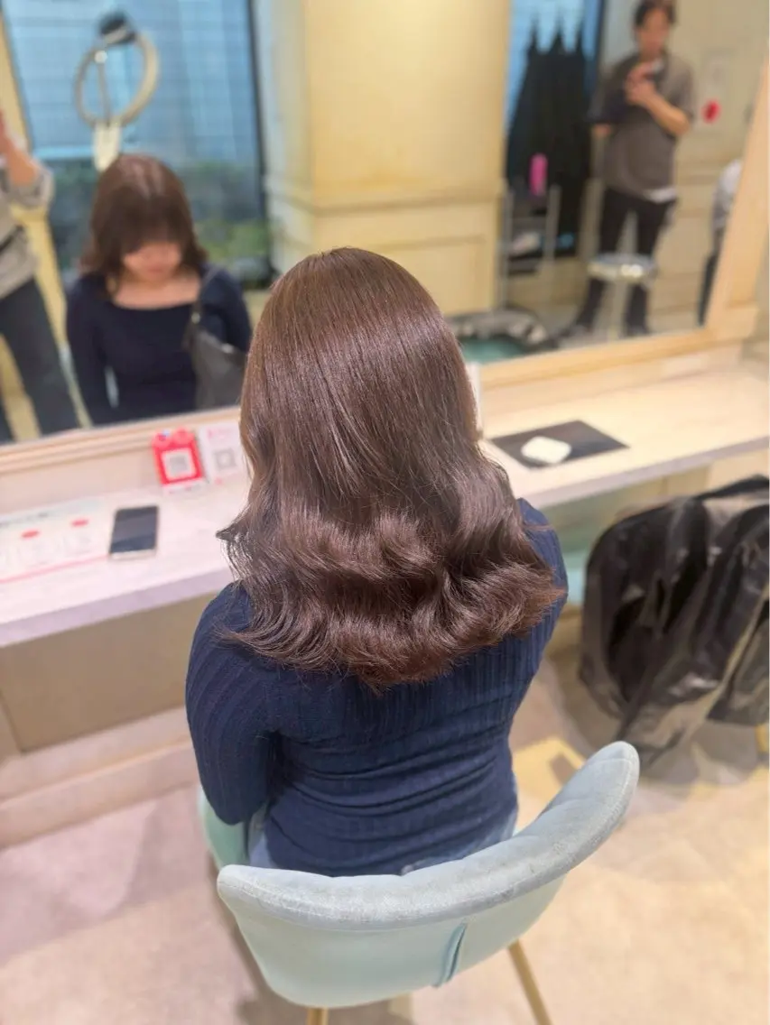 カラー ヘアカラー トリートメント 透明感ツヤカラー/ ゆうな💙のヘアスタイル
