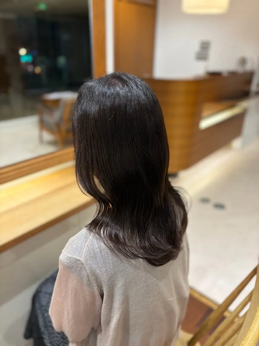 セミロング ヘアカラー 🩷仙台/暖色/ 縮毛矯正/えれな🩷のヘアスタイル