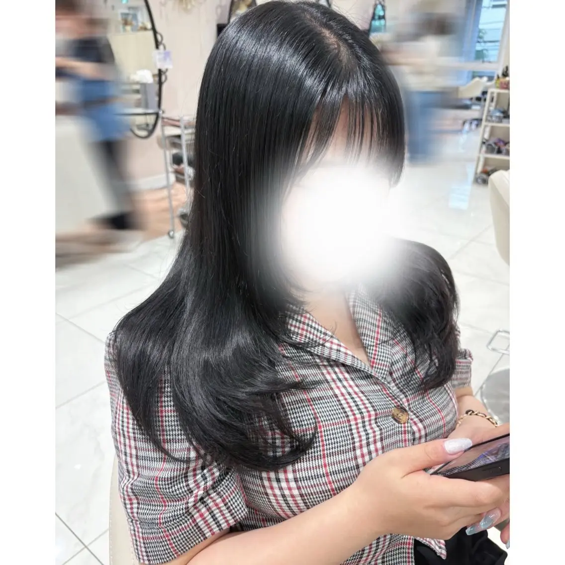 ロング カラー ヘアアレンジ 韓国ヘア 🎀中川綾乃🎀のヘアスタイル