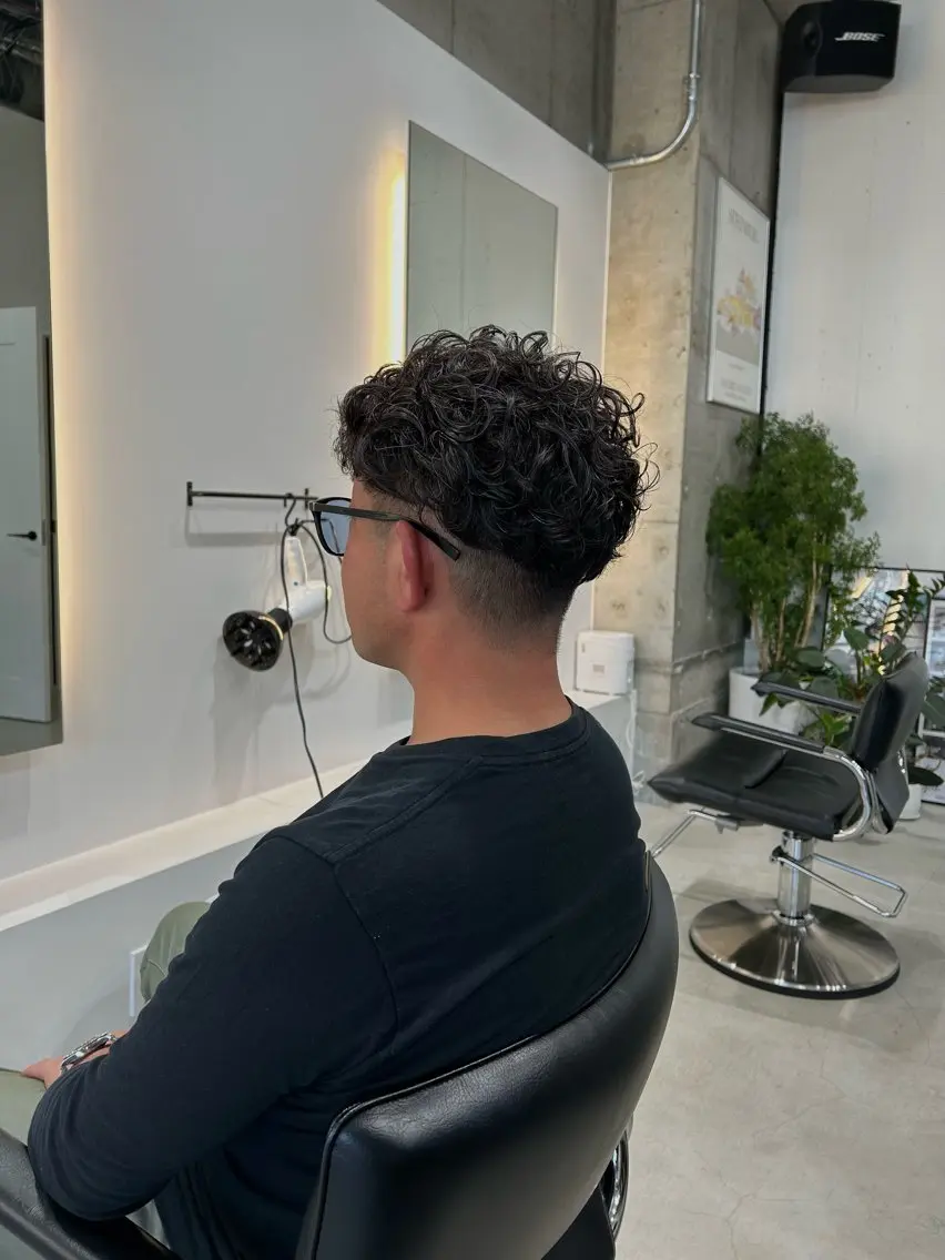 パーマ メンズ メンズパーマ カット パーマ 鈴木 よつはのヘアスタイル