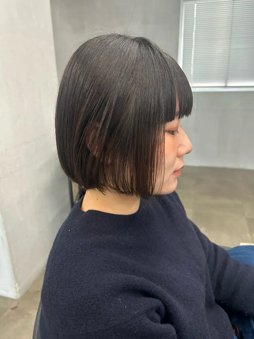 ショート ボブ カット トリートメント #tag  田島 純奈のヘアスタイル