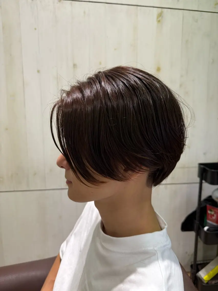 ショート メンズ マンバンヘア 刈り上げ ショートヘア 溝口 槙里也のヘアスタイル