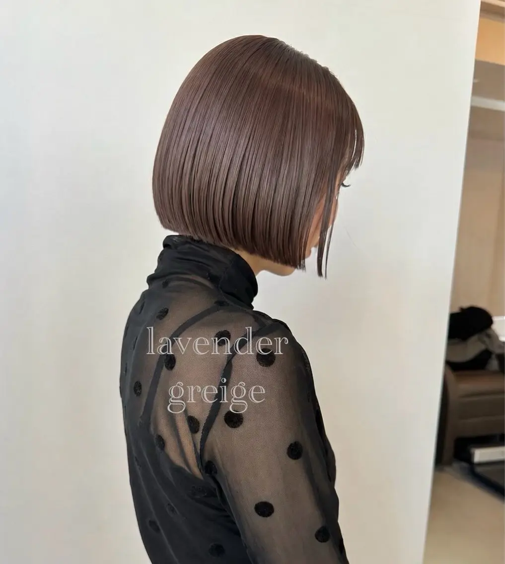 カラー ブリーチ ダブルカラー ボブ 髪質改善 ヘアカラー 平尾✨髪質改善トリー トメント✨Ryotaのヘアスタイル