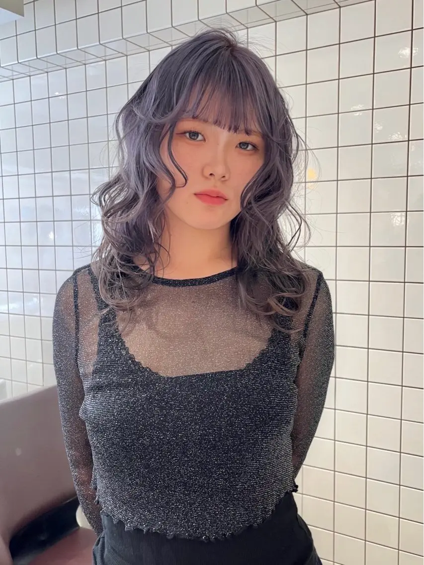 ミディアム カラー カット ヘアカラー トリートメント ヘアセット🎀パーマ Tsubasaのヘアスタイル