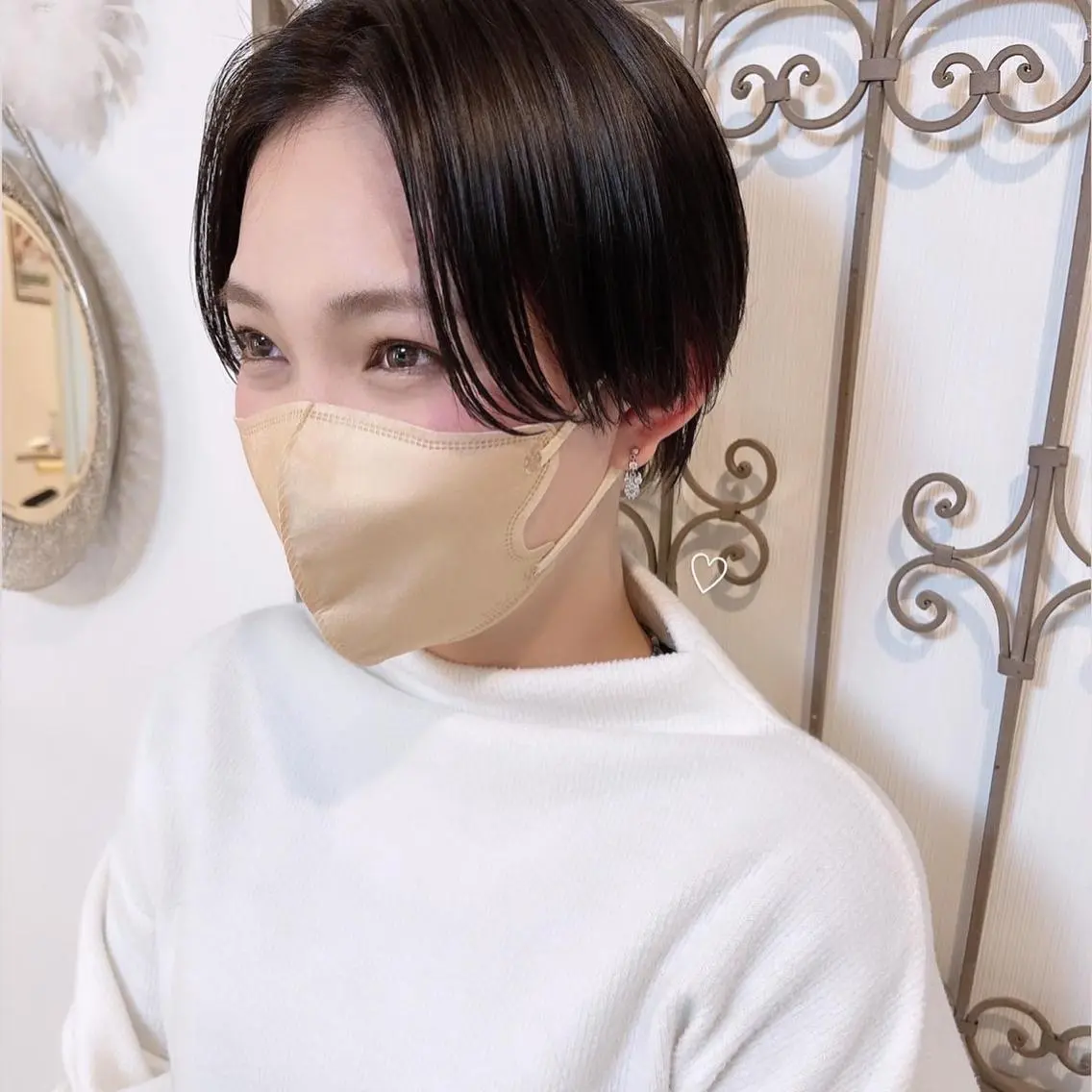 ショート カラー 🩶韓国艶髪🇰🇷 下本夕綺のヘアスタイル