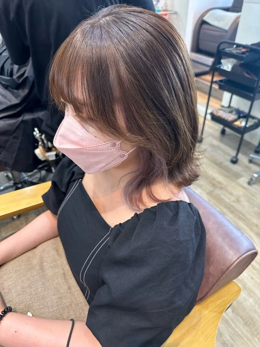 ミディアム ヘアカラー 🕊miki モテ髪🫧のヘアスタイル