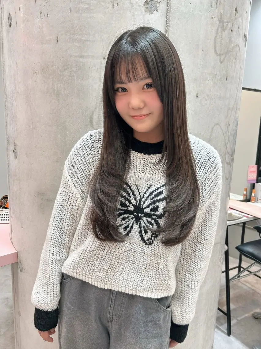 ロング レイヤーカット ロング 🐰🎀艶髪特化 yuzuka🎀🐰のヘアスタイル