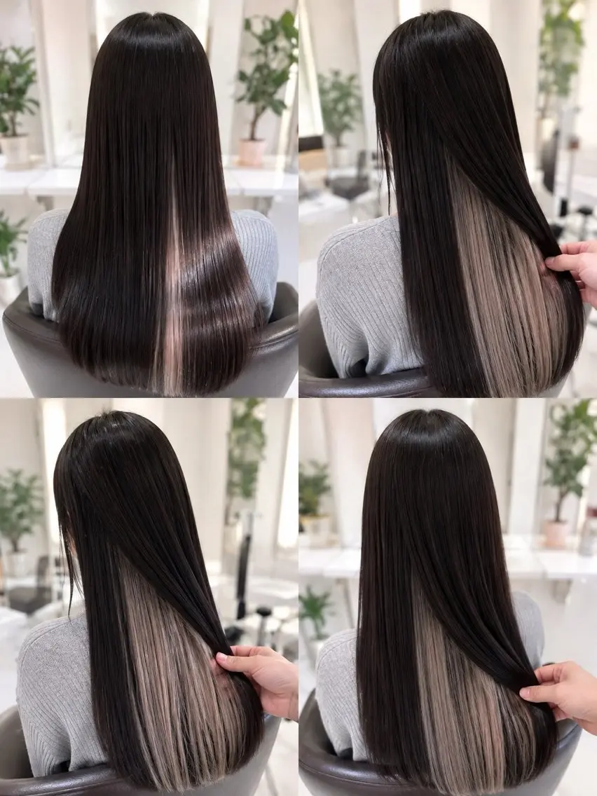 ロング カラー 佐伯 りょうのヘアスタイル