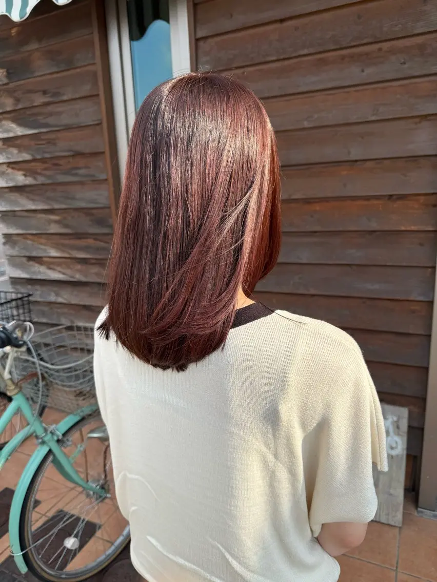 カラー ヘアカラー 井手 梨乃のヘアスタイル