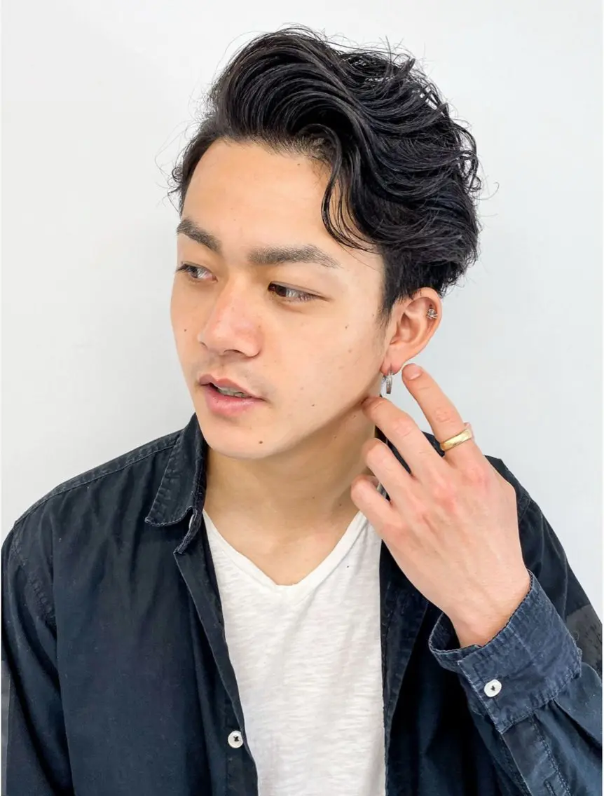 ショート メンズ メンズパーマ 学生(メンズ向け) 学生 カット ˗ˏˋいくみˎˊ˗ /パーマ/カラーのヘアスタイル