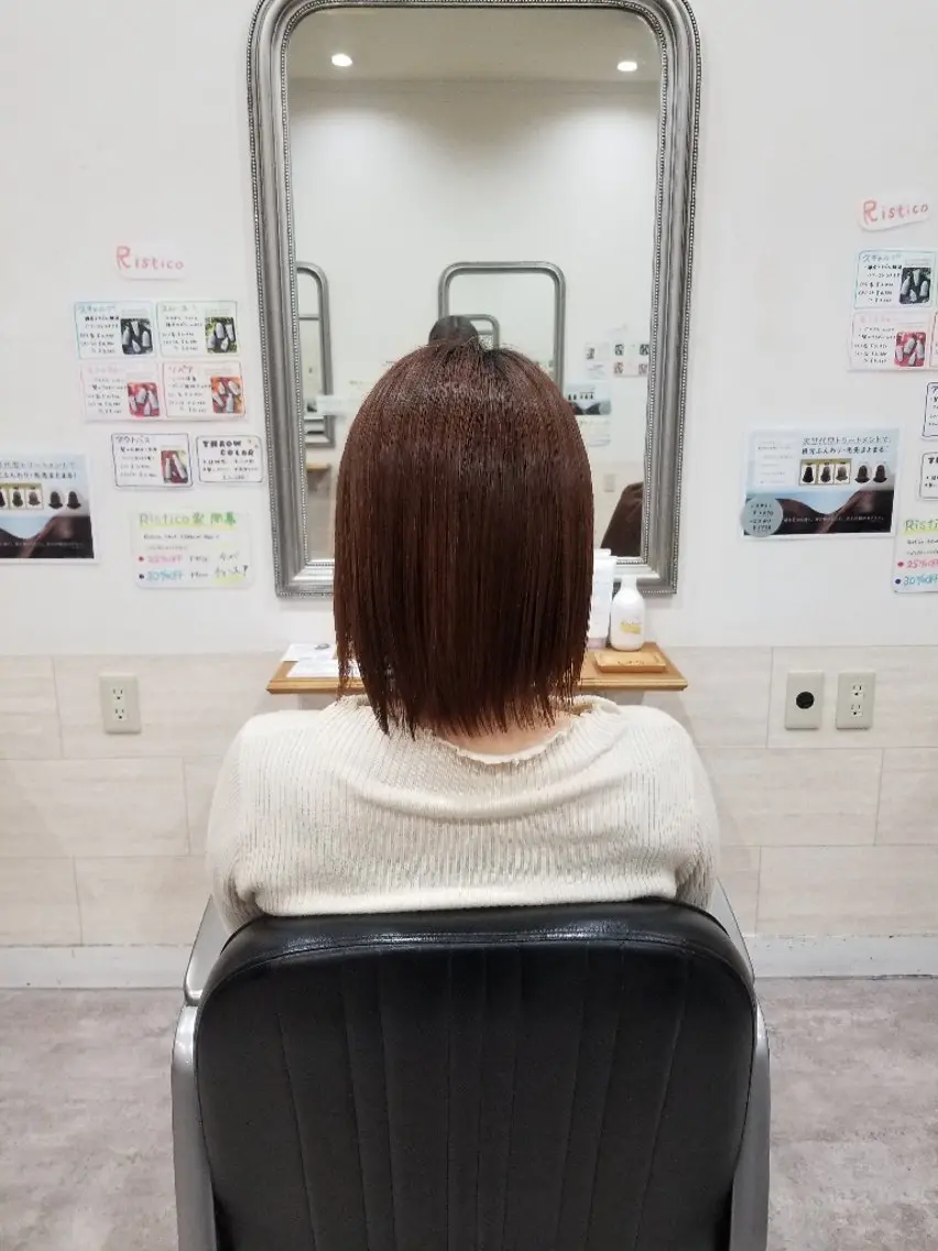 ミディアム カット 暖色🍎透明感カラー 🩵小林かりんのヘアスタイル