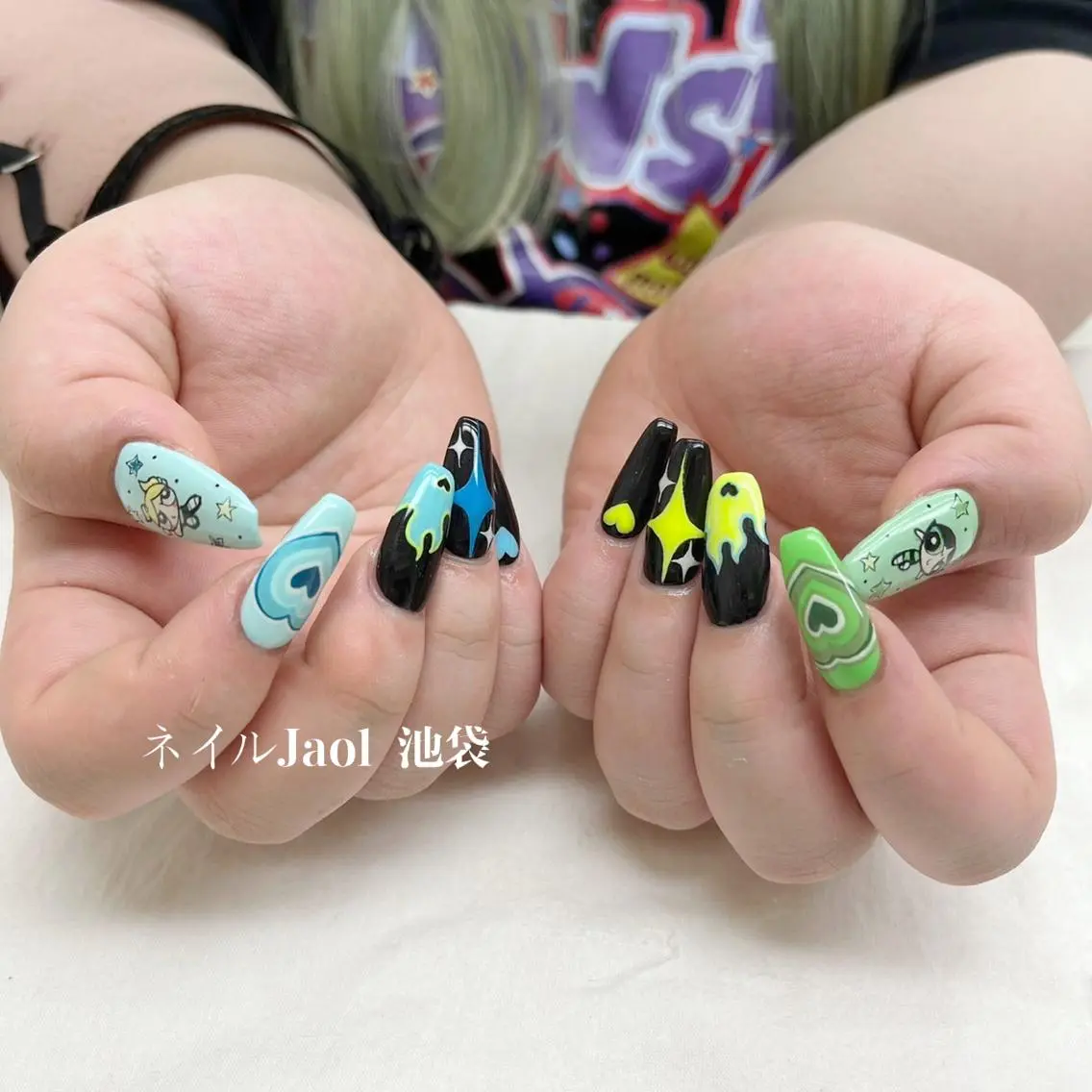 ロング ネイルJaol 池袋のネイルデザイン