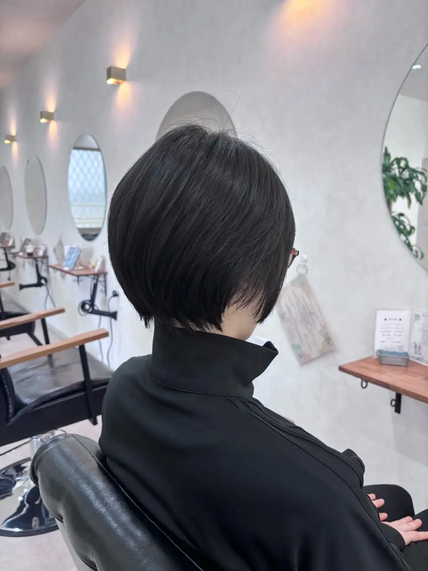 ショート ショートヘア カット 藤井 楓のヘアスタイル