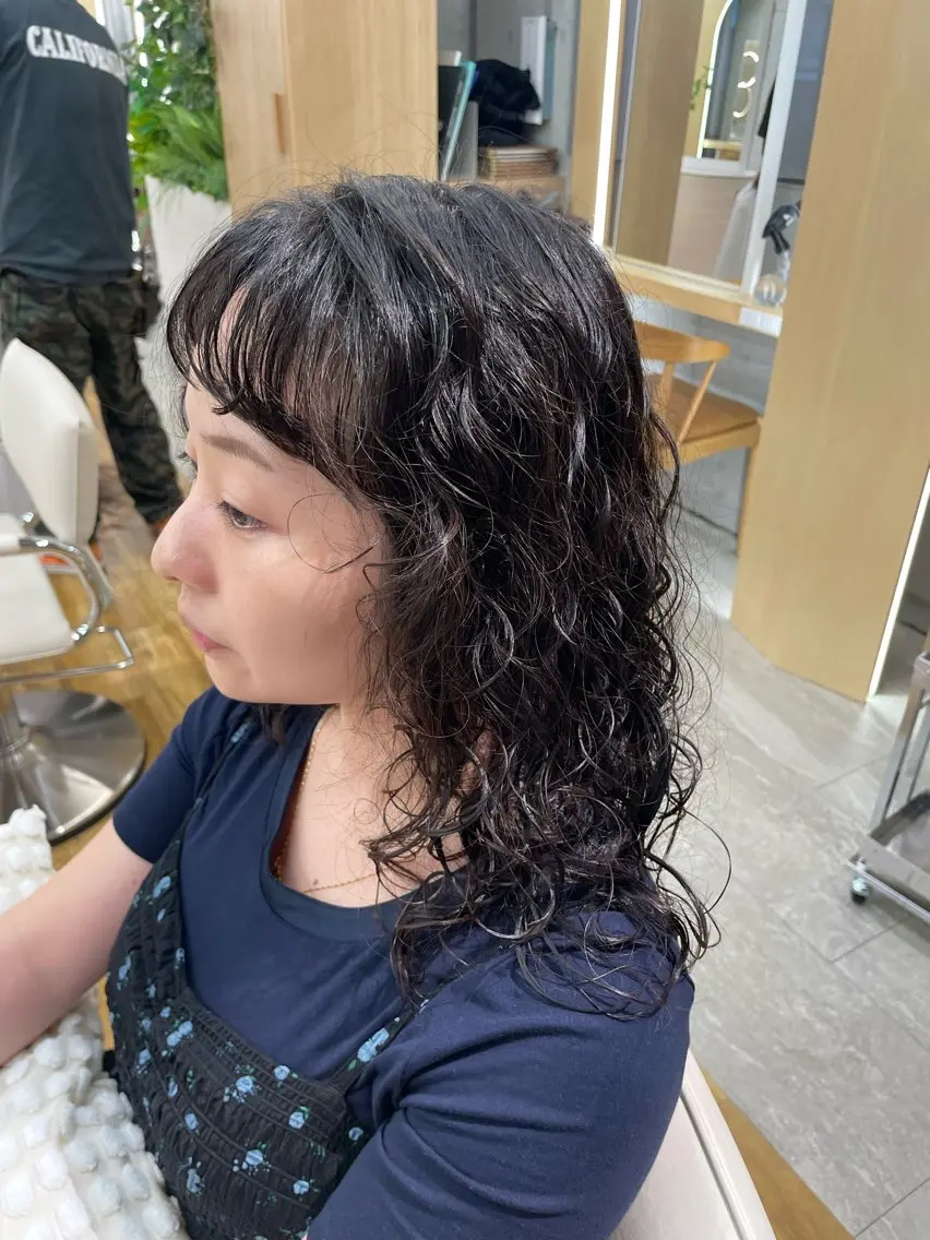 ロング パーマ 🎀レイヤー/パーマ カラー/ai🎀のヘアスタイル
