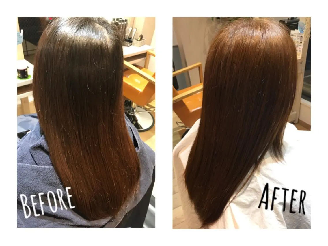 ロング カラー ブリーチ ブリーチなしカラー トリートメント ☻BRAVE柏東口店 わたなべ りこ☻のヘアスタイル