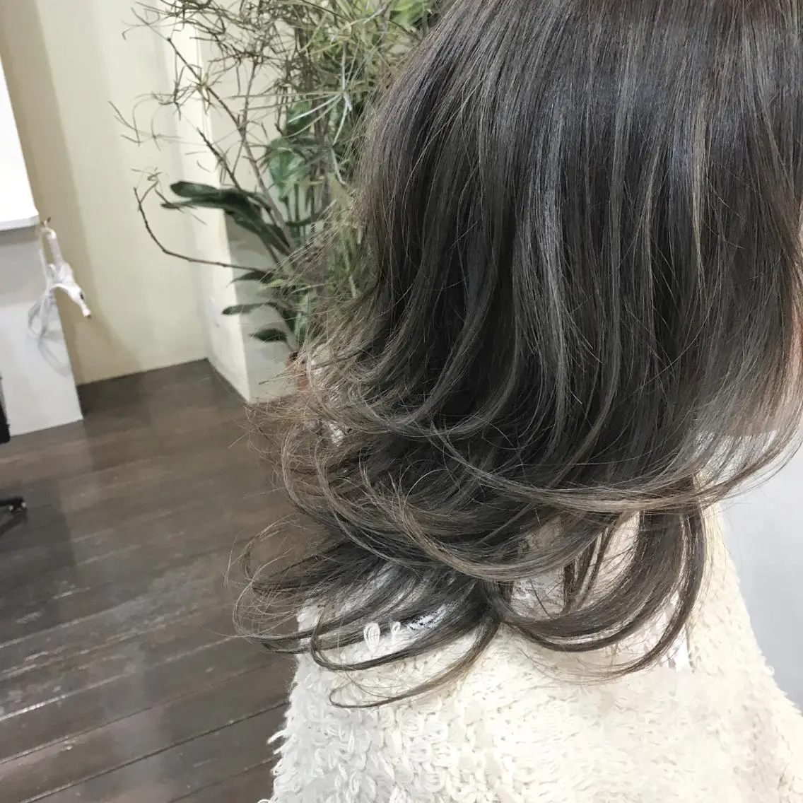 セミロング カラー パーマ ヘアアレンジ メンズ キッズ メンズハイライト グレージュ ハイライトカラー ハイライト カット ヘアカラー トリートメント kobayashi $hogoのヘアスタイル