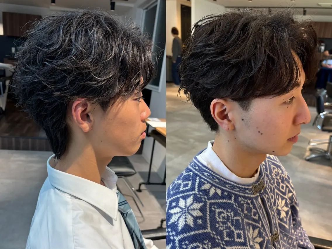 【🙆‍♂️種類相談可🙆‍♂️】メンズカット➕ケアクリームパーマの写真