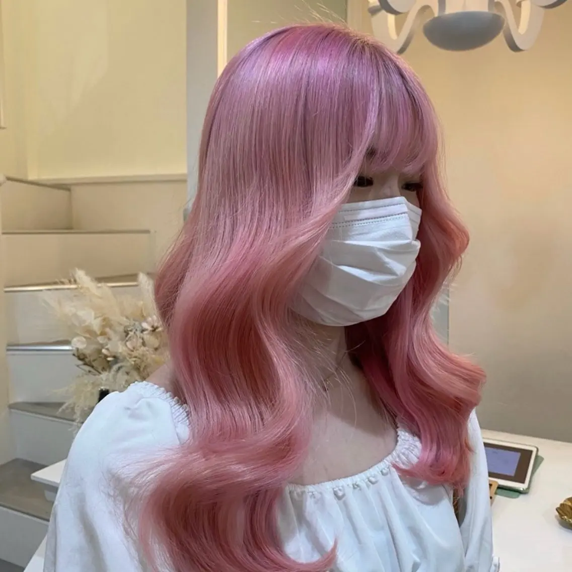 セミロング カット ヘアカラー HIDE 矯正のヘアスタイル