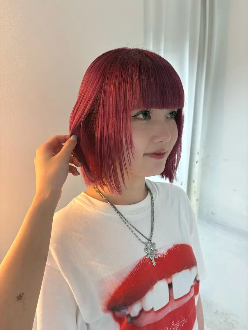 ショート カラー ヘアカラー aoi/艶カラー /モデル募集中🎀✨のヘアスタイル