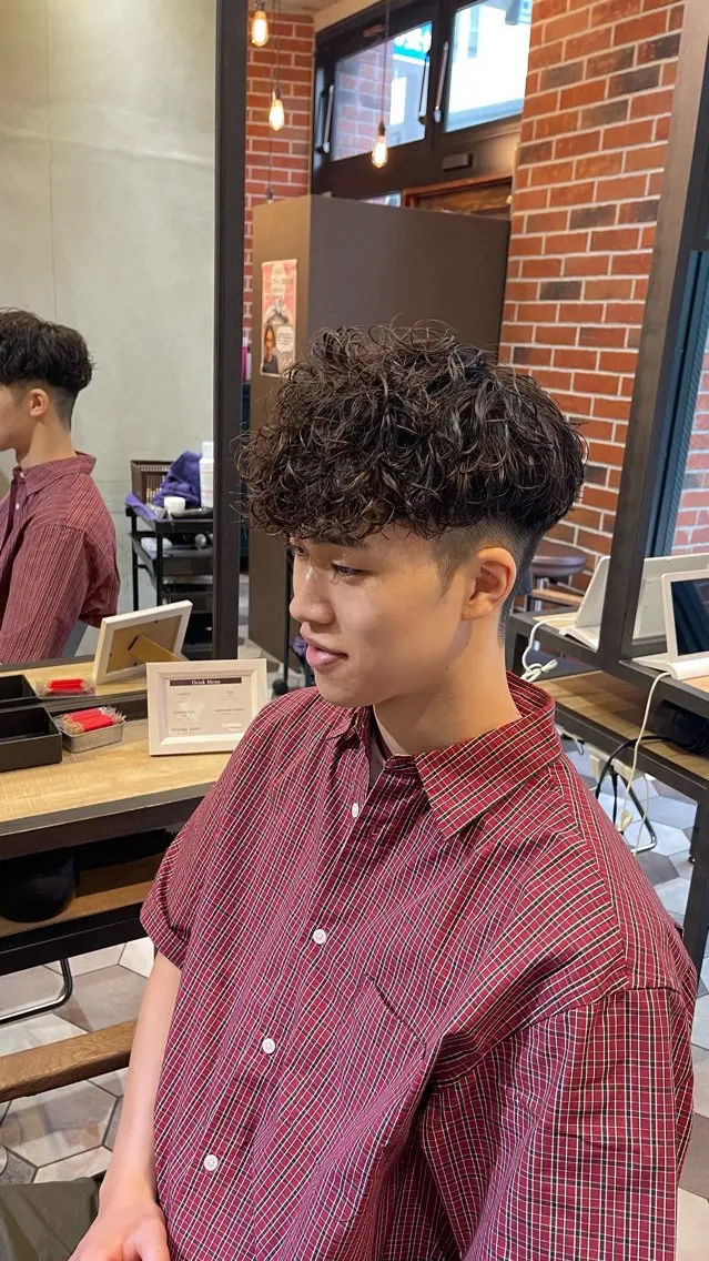 パーマ メンズ 大人男子の メンズパーマのヘアスタイル