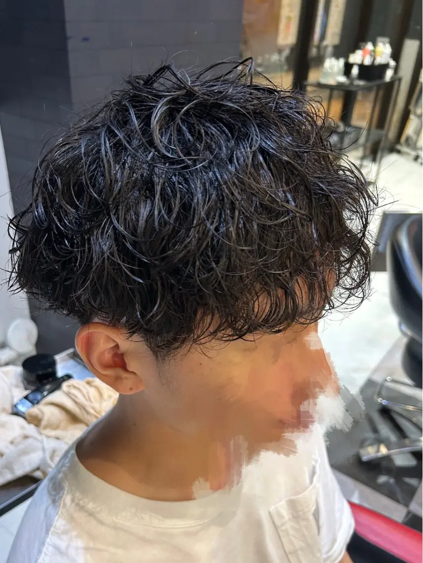 パーマ メンズ カット パーマ 福島 舞のヘアスタイル