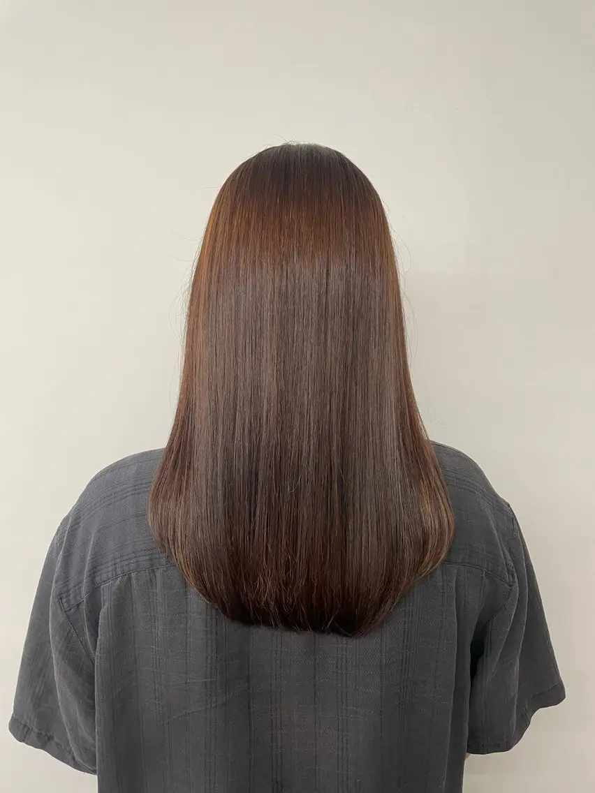 ロング カラー 小澤 わかなのヘアスタイル
