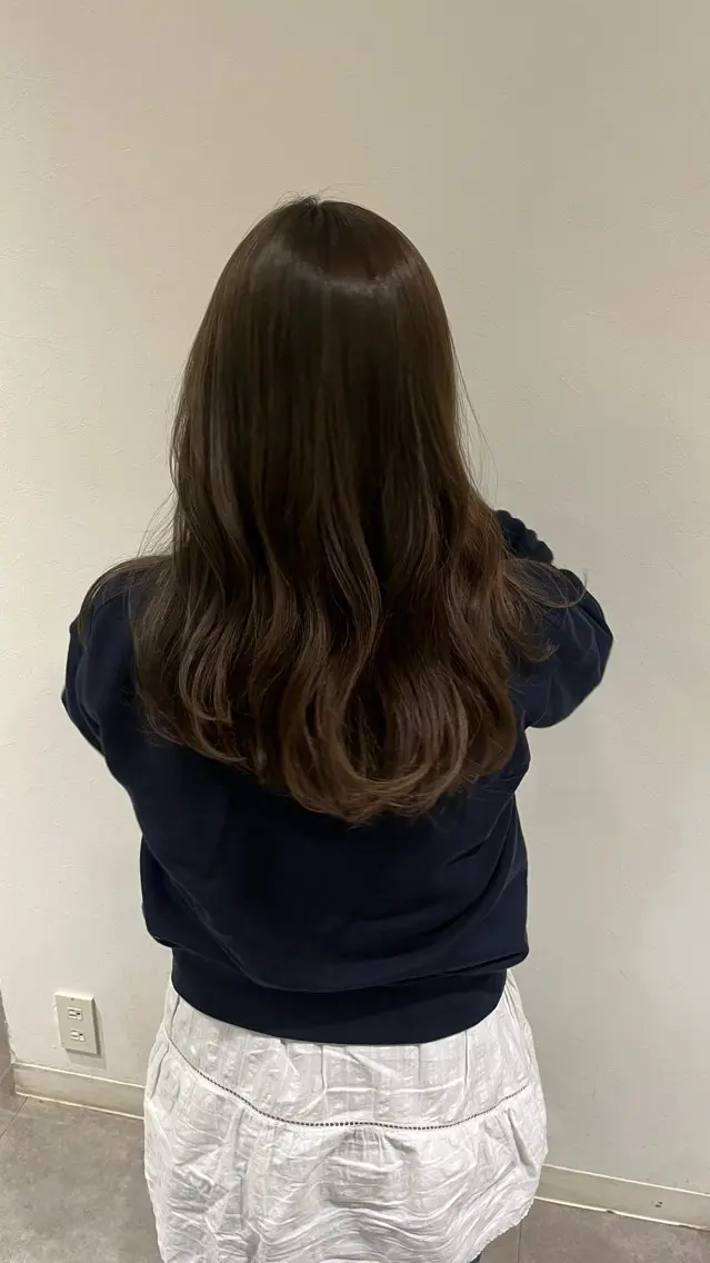 セミロング カラー ベージュカラー ヘアカラー 柚実/グレージュ/ 愛されナチュラル♥️のヘアスタイル