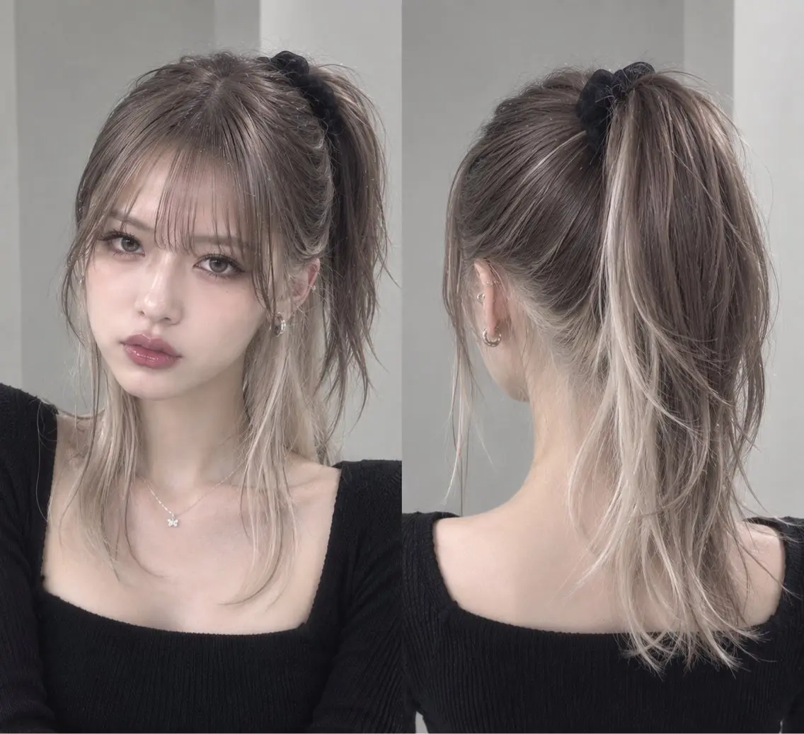 【レディース】🎀カット+インナーブリーチ+カラーの写真