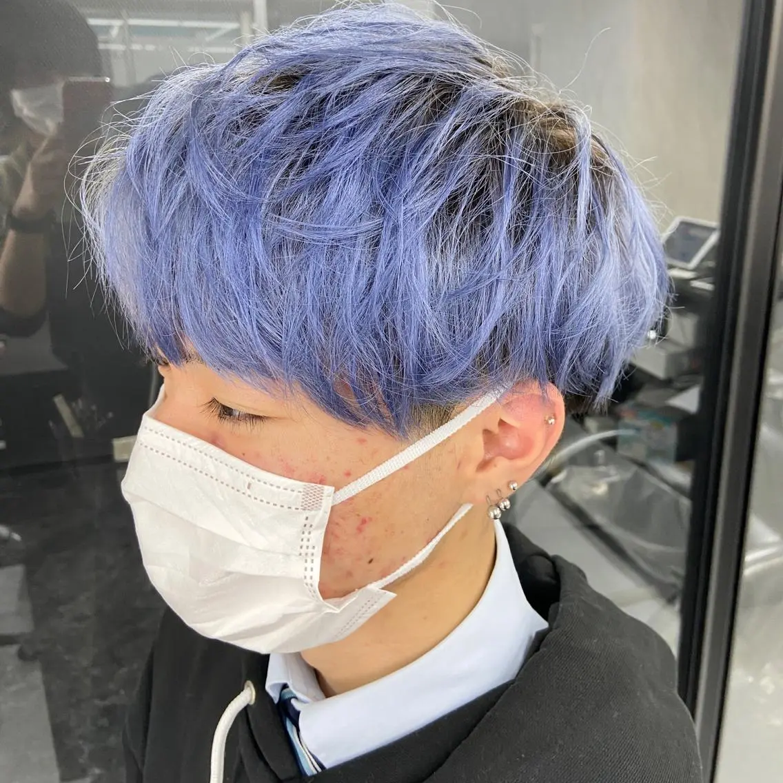 ショート カラー メンズ メンズハイトーン ハイトーンカラー ヘアカラー トリートメント メンズ特化/ マンツーマン/Ryuのヘアスタイル