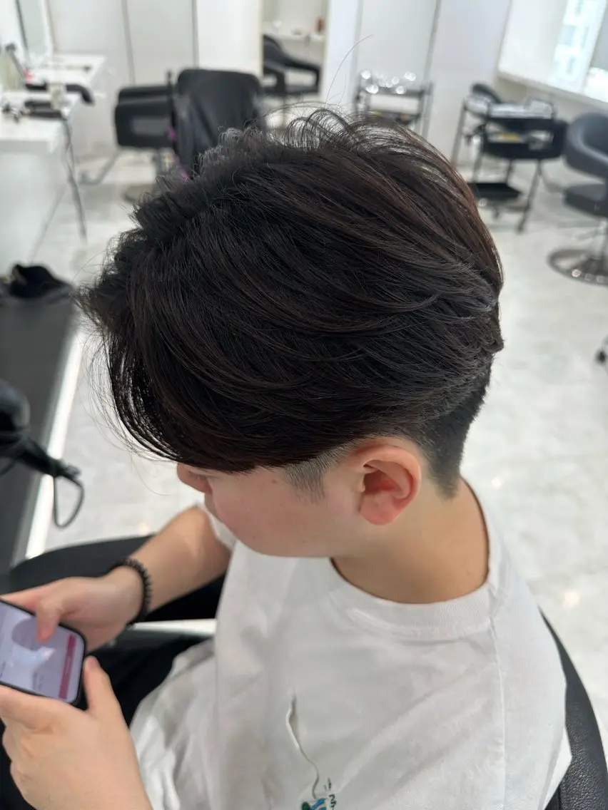 ショート パーマ メンズ カット パーマ 🐺韓国風メンズ特化 あさひ🐺のヘアスタイル