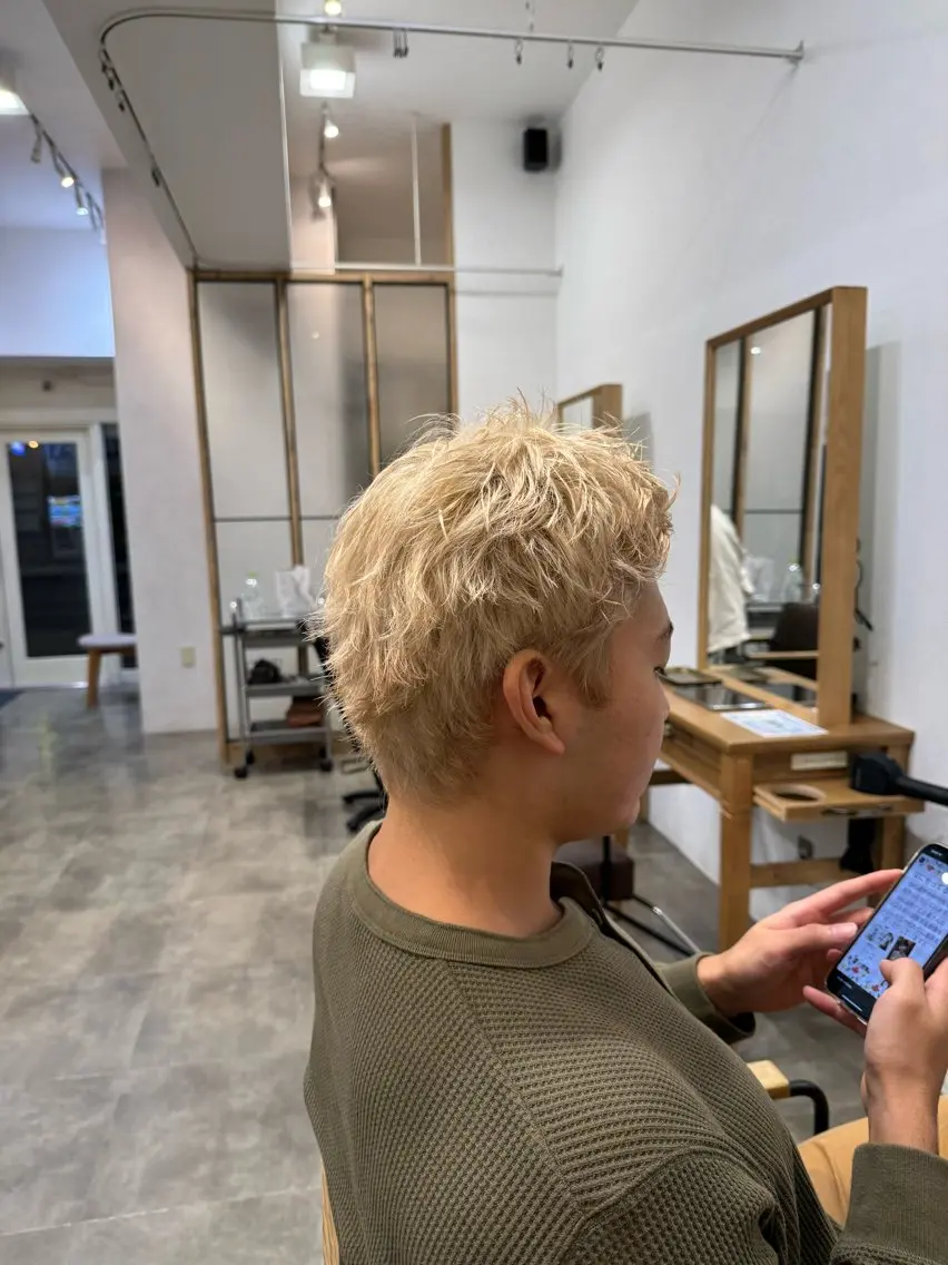 トリプルカラー、ブリーチ込みの写真