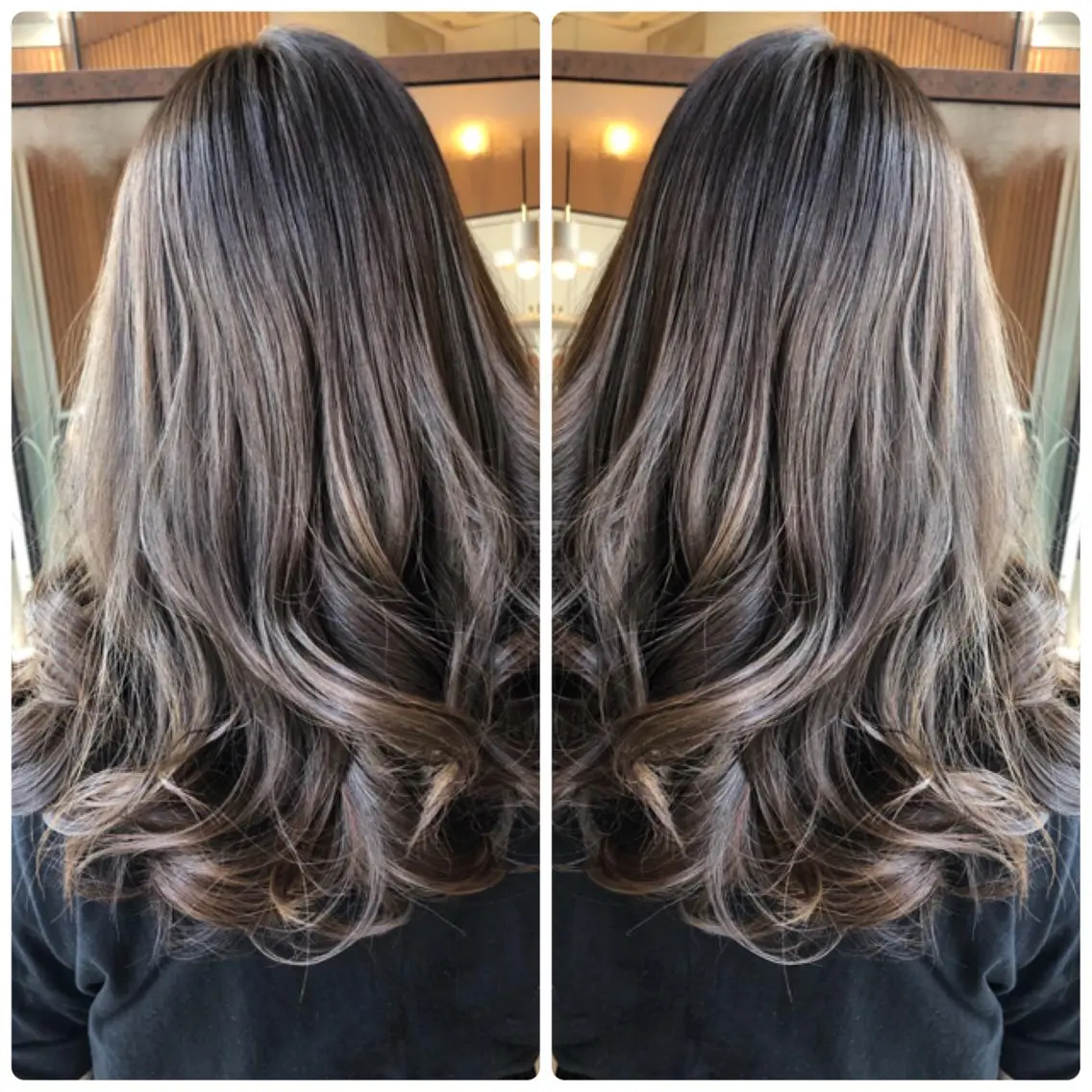 セミロング カラー アッシュ ハイライトカラー ハイライト ヘアカラー トリートメント 小山内 龍一郎 店長のヘアスタイル