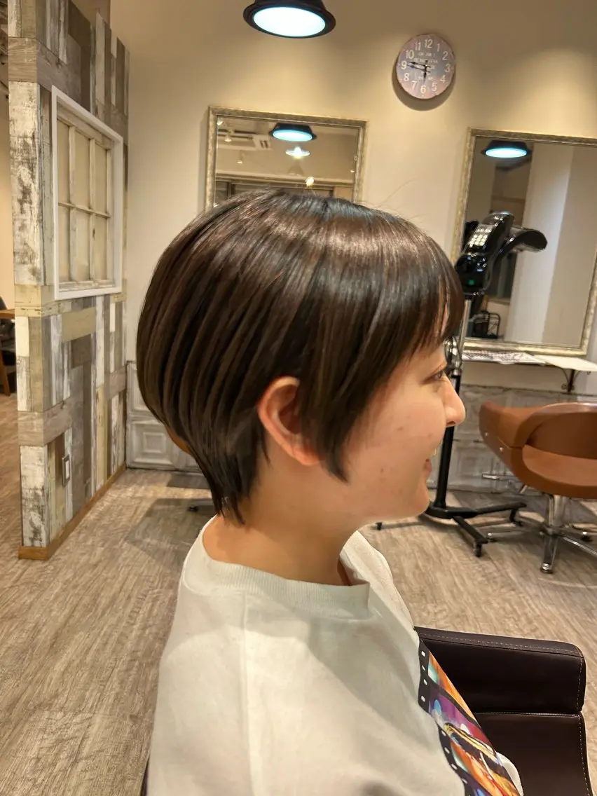 ショート カラー ショートヘア カット ヘアカラー key5階 イソムラのヘアスタイル
