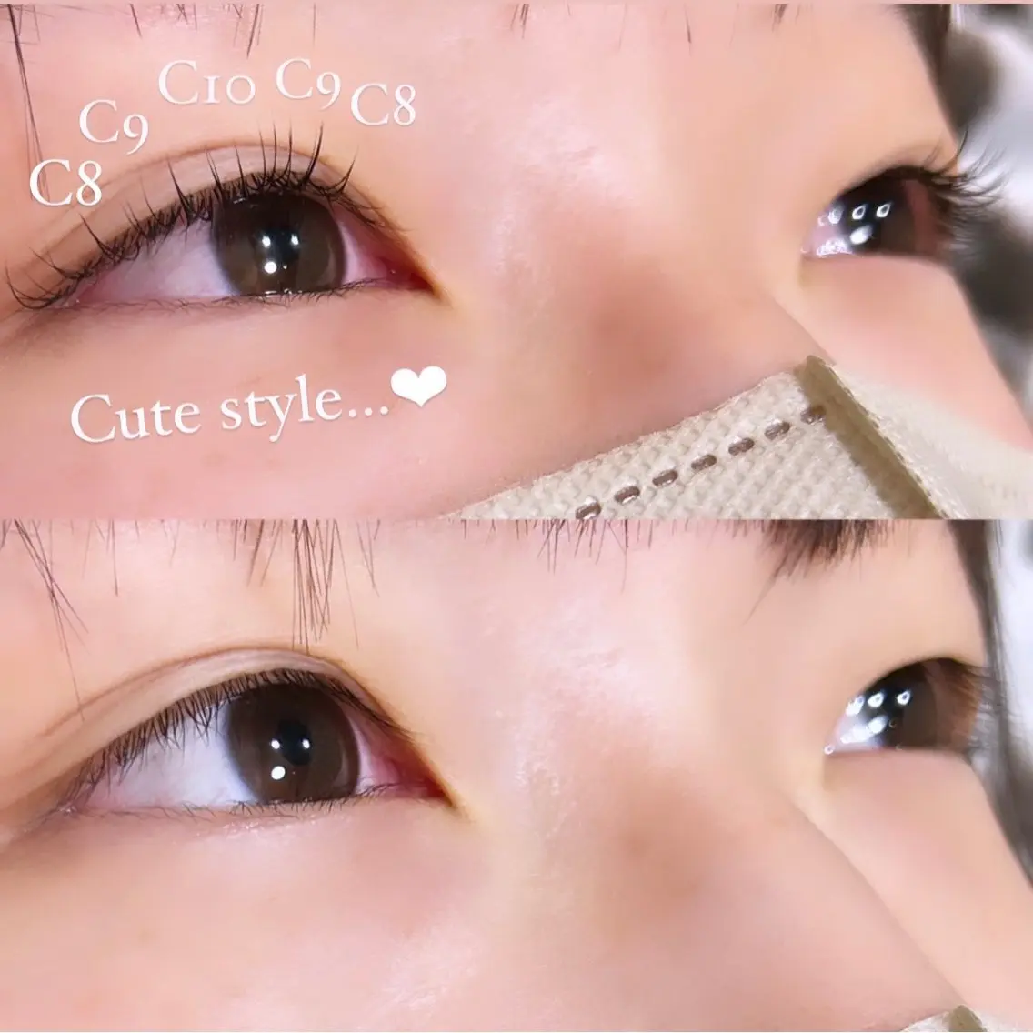 マツエク・マツパ Cカール キュート ミンク 🩷ྀི中村 ほのか🧸🌷のヘアスタイル