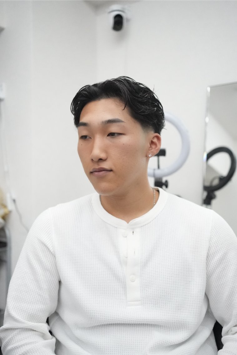 パーマ メンズ カット パーマ ヘアセット SHIZUKU スパイキーショートのヘアスタイル