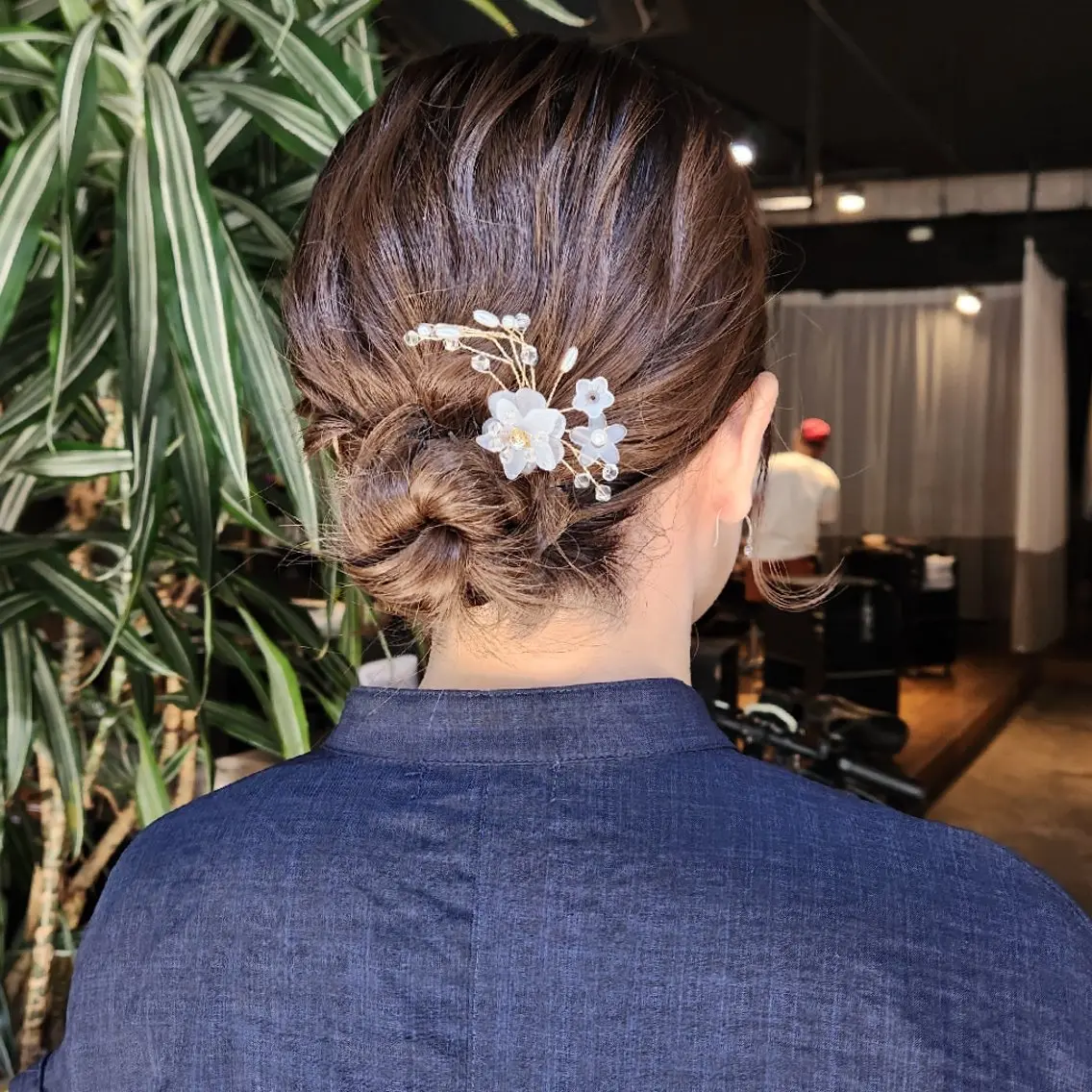 ミディアム ヘアアレンジ ヘアセット ハヤシ マユ ✂ 府中美容室のヘアスタイル