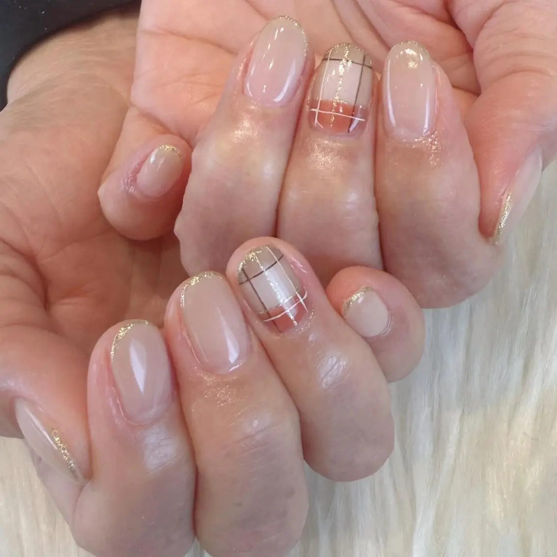 ネイル フレンチネイル ハンドネイル Kanai Harukaのネイルデザイン
