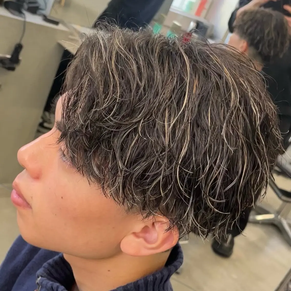 ミディアム カラー ヘアアレンジ メンズ fifth 石川 凪のヘアスタイル