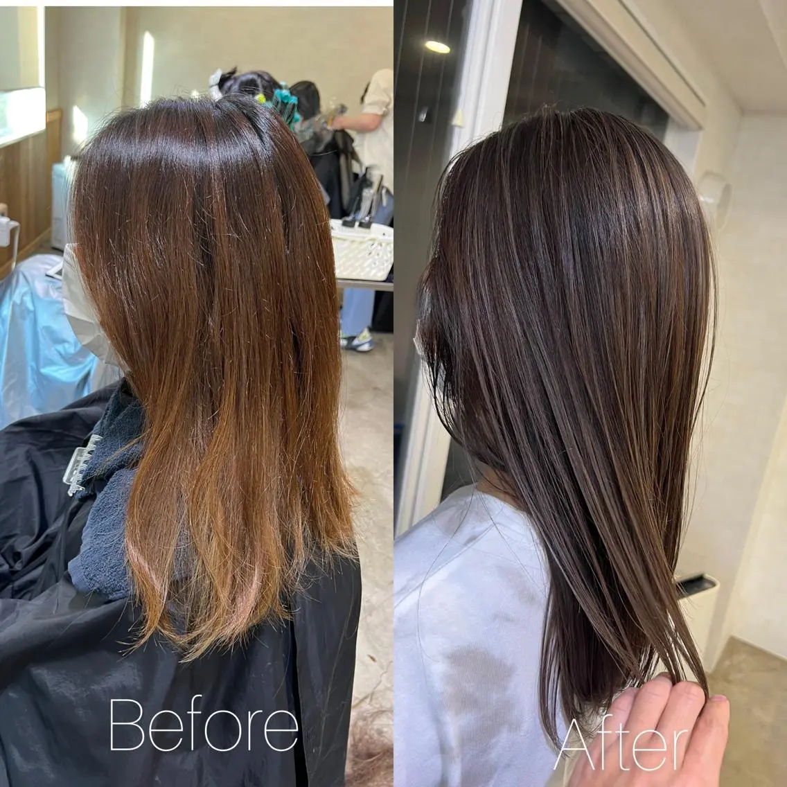 ロング カラー カット ヘアカラー 舘野 太嘉宏のヘアスタイル
