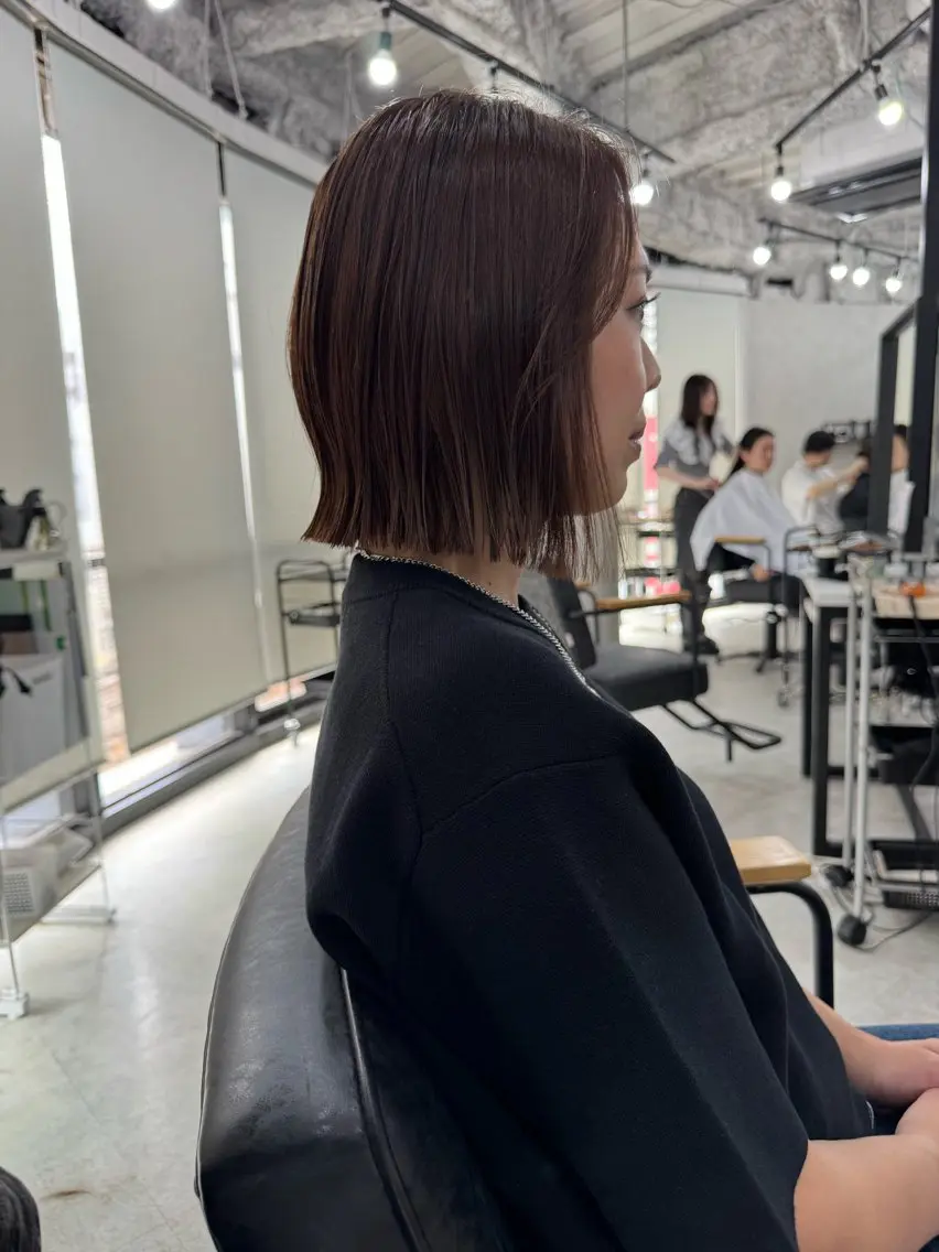 ショート ボブ 外ハネヘア 無料カットモデル/ 梅田🌱さかそ。のヘアスタイル