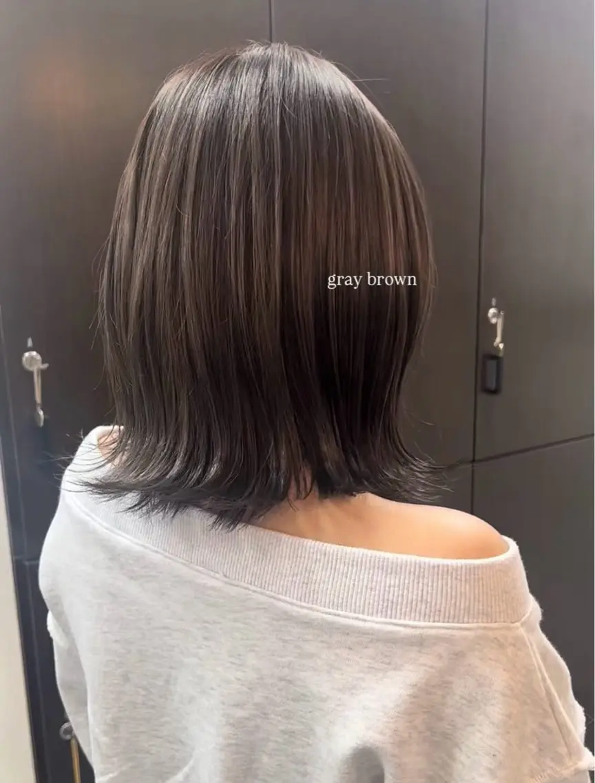カラー ブラウンカラー ヘアカラー 大歳 実椰のヘアスタイル