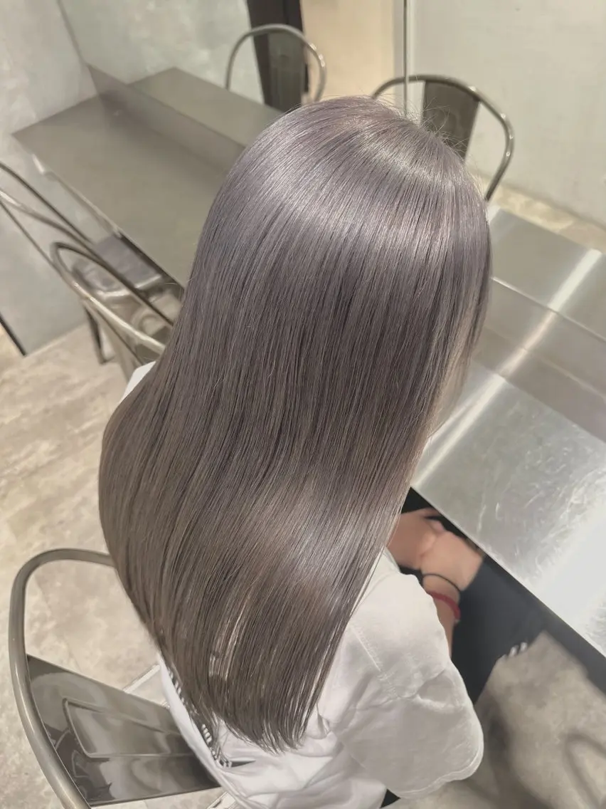 🩵ミニモ限定🩵ブリーチなしダブルカラー+トリートメント🌱‬‪鎖骨下の長さの方🌱‬‪の写真