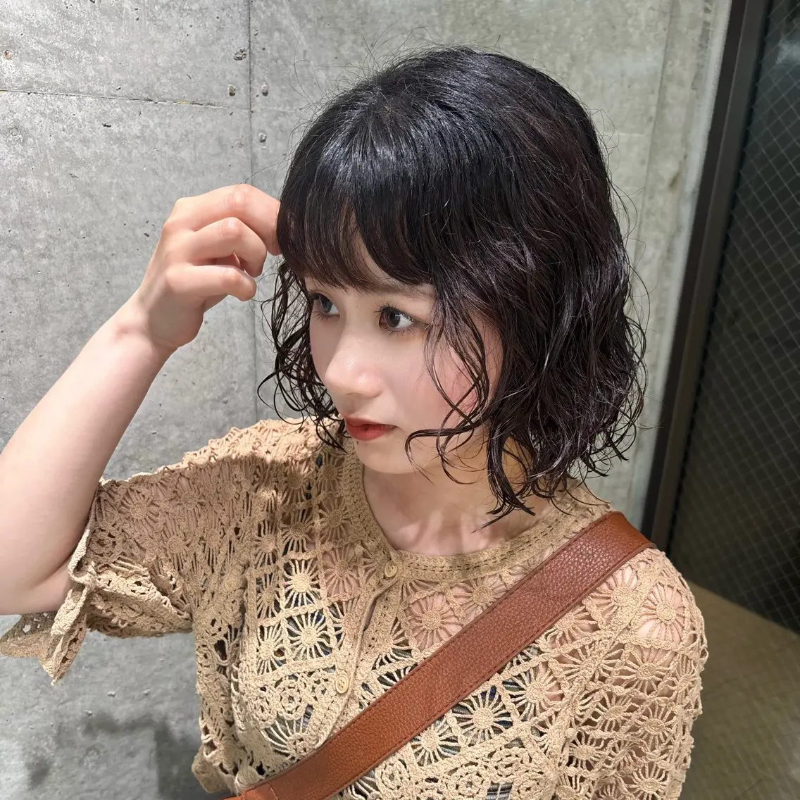 ショート パーマ ボブ 似合わせカット 🎀𝑆𝐴𝑅𝐴 /レイヤーカット🎀のヘアスタイル