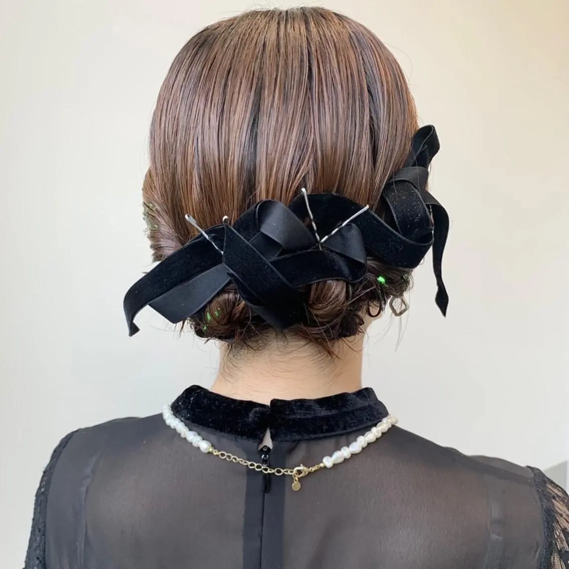 ミディアム ヘアアレンジ ヘアセット KAWATOKO MISUZUのヘアスタイル