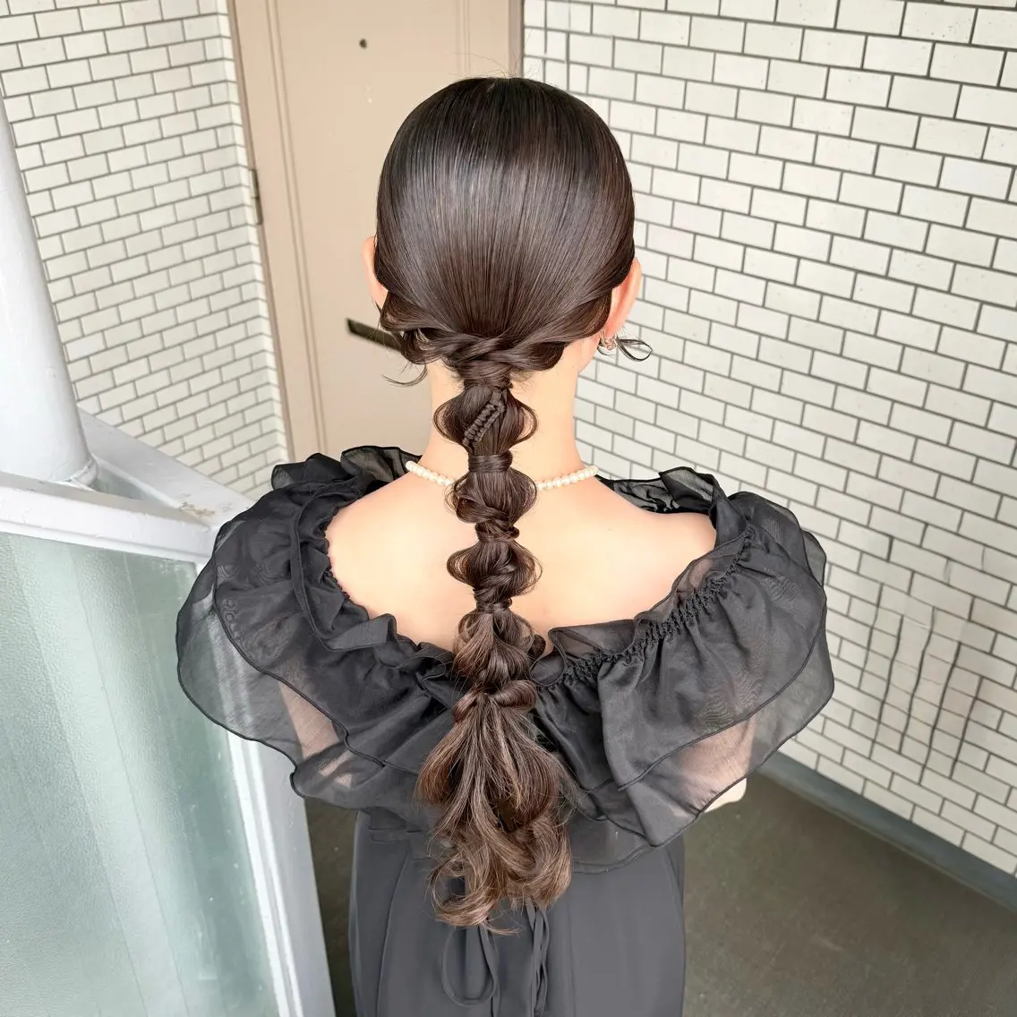 ロング ヘアアレンジ 結婚式・ブライダル デート ヘアセット 褒められヘアメイク /ボブ女子🐶みおのヘアスタイル